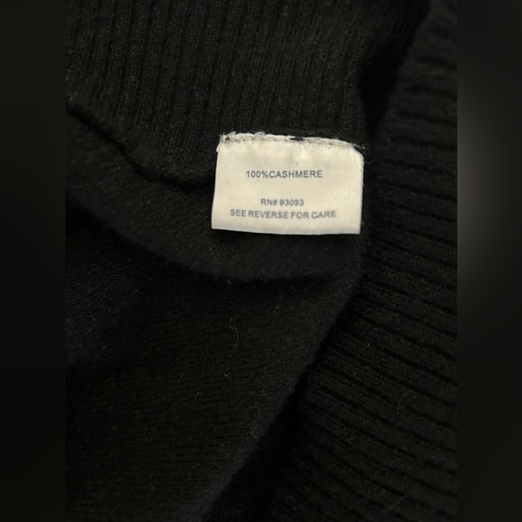 Tyler Boe 100% cashmere black capelet size small - Picture 6 of 10